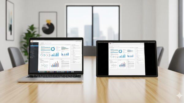 打ち合わせ時に使用するモバイルモニターの解像度は、パソコンと同じ方がスッキリする